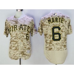 MLB Pittsburgh Pirates 6 Starling Marte Camo Flexbase Men Jersey