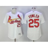 MLB St. Louis Cardinals 25 Dexter Fowler White Flexbase Men Jersey