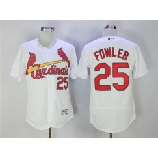 MLB St. Louis Cardinals 25 Dexter Fowler White Flexbase Men Jersey