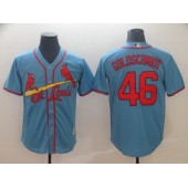 MLB St. Louis Cardinals 46 Paul Goldschmidt Light Blue Cool Base Men Jersey