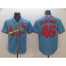 MLB St. Louis Cardinals 46 Paul Goldschmidt Light Blue Cool Base Men Jersey