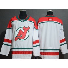 New Jersey Devils White Alternate Breakaway Adidas NHL Men Jersey