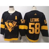 Pittsburgh Penguins 58 Kris Letang Black 2019 NHL Stadium Series Adidas NHL Men Jersey