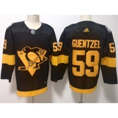 Pittsburgh Penguins 59 Jake Guentzel Black 2019 NHL Stadium Series Adidas NHL Men Jersey