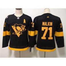 Pittsburgh Penguins 71 Evgeni Malkin Black Youth 2019 NHL Stadium Series Adidas Jersey