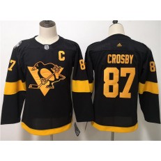 Pittsburgh Penguins 87 Sidney Crosby Black Youth 2019 NHL Stadium Series Adidas Jersey