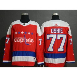 Washington Capitals 77 T.J. Oshie Red Breakaway Adidas NHL Men Jersey