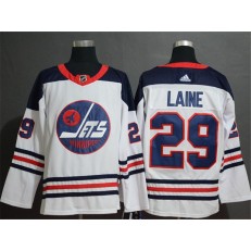 Winnipeg Jets 29 Patrik Laine White Breakaway Heritage Adidas NHL Men Jersey