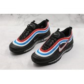NIKE AIR MAX 97 BIG LOGO BLACK BLUE RED AQ4137-002