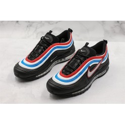 NIKE AIR MAX 97 BIG LOGO BLACK BLUE RED AQ4137-002