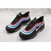NIKE AIR MAX 97 BIG LOGO BLACK BLUE RED AQ4137-002