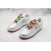 NIKE AIR FORCE 1 LOW WHITE SILVER RAINBOW 318275-101