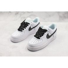NIKE WMNS AIR FORCE 1 LOW LV8 WHITE BLACK BOW TIE AO8152-008