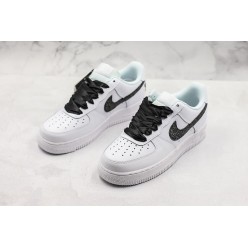 NIKE WMNS AIR FORCE 1 LOW LV8 WHITE BLACK BOW TIE AO8152-008