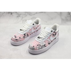 NIKE WMNS AIR FORCE 1 LOW PINK FLOWERS AO1017-002