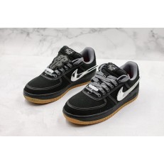 TRAVIS SCOTT X NIKE AIR FORCE 1 LOW BLACK 3M AQ4211-002