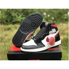 AIR JORDAN 1 HI BLACK WHITE GYM RED 555088-061