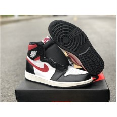 AIR JORDAN 1 HI GS BLACK WHITE GYM RED 555088-061