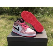 AIR JORDAN 1 MID GS CRIMSON HYPER PINK 852542-801