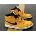 AIR JORDAN 1 MID GS TAXI YELLOW BLACK WHITE 554724-700