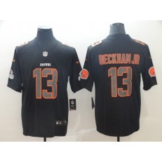 Cleveland Browns #13 Odell Beckham Jr Black Impact Rush Limited Nike NFL Men Jersey