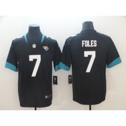 Jacksonville Jaguars #7 Nick Foles Black Vapor Untouchable Limited Nike NFL Men Jersey