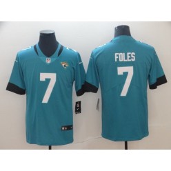 Jacksonville Jaguars #7 Nick Foles Teal Vapor Untouchable Limited Nike NFL Men Jersey