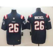 New England Patriots #26 Sony Michel Navy Color Rush Limited Nike NFL Men Jersey