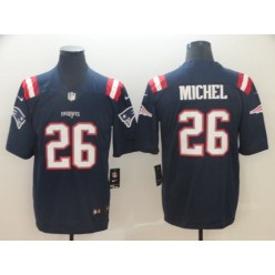 New England Patriots #26 Sony Michel Navy Color Rush Limited Nike NFL Men Jersey