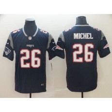 New England Patriots #26 Sony Michel Navy Vapor Untouchable Limited Nike NFL Men Jersey
