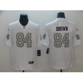 Oakland Raiders #84 Antonio Brown White Color Rush Limited Nike NFL Men Jersey