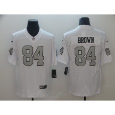 Oakland Raiders #84 Antonio Brown White Color Rush Limited Nike NFL Men Jersey
