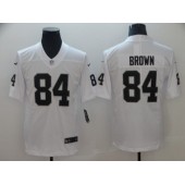 Oakland Raiders #84 Antonio Brown White Vapor Untouchable Limited Nike NFL Men Jersey