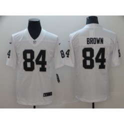 Oakland Raiders #84 Antonio Brown White Vapor Untouchable Limited Nike NFL Men Jersey