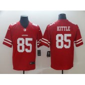 San Francisco 49ers #85 George Kittle Red Vapor Untouchable Limited Nike NFL Men Jersey