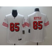 San Francisco 49ers #85 George Kittle White Color Rush Vapor Untouchable Limited Nike NFL Men Jersey