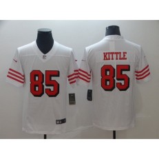 San Francisco 49ers #85 George Kittle White Color Rush Vapor Untouchable Limited Nike NFL Men Jersey