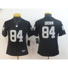 Women Nike Oakland Raiders #84 Antonio Brown Black Vapor Untouchable Limited Jersey