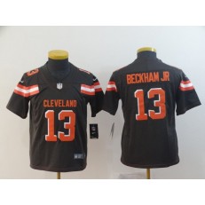 Youth Nike Cleveland Browns #13 Odell Beckham Jr Brown Vapor Untouchable Limited Jersey