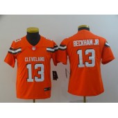 Youth Nike Cleveland Browns #13 Odell Beckham Jr Orange Vapor Untouchable Limited Jersey