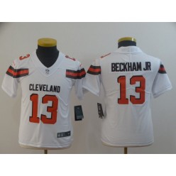 Youth Nike Cleveland Browns #13 Odell Beckham Jr White Vapor Untouchable Limited Jersey