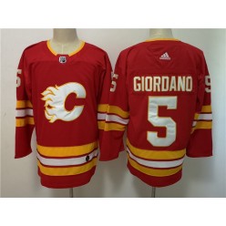 Calgary Flames #5 Mark Giordano Adidas NHL Men Jersey