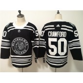 Chicago Blackhawks #50 Corey Crawford Black 2019 Winter Classic Adidas NHL Men Jersey