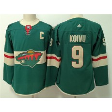 Minnesota Wild #9 Mikko Koivu Green Women Adidas Jersey