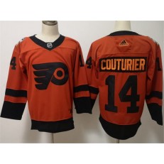 Philadelphia Flyers #14 Sean Coutureir Orange 2019 NHL Stadium Series Adidas Men Jersey