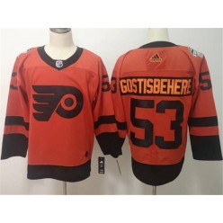 Philadelphia Flyers #53 Shayne Gostisbehere Orange 2019 NHL Stadium Series Adidas Men Jersey