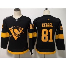Pittsburgh Penguins #81 Evgeni Kessel Black Women 2019 NHL Stadium Series Adidas Jersey