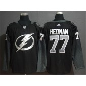 Tampa Bay Lightning #77 Victor Hedman Black Alternate Adidas NHL Men Jersey