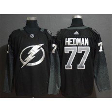 Tampa Bay Lightning #77 Victor Hedman Black Alternate Adidas NHL Men Jersey