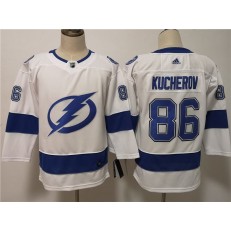 Tampa Bay Lightning #86 Nikita Kucherov White Women Adidas Jersey